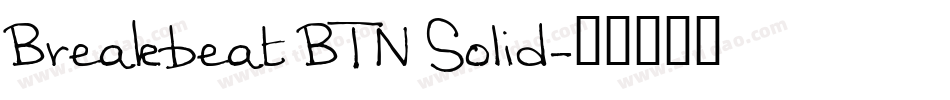 Breakbeat BTN Solid字体转换